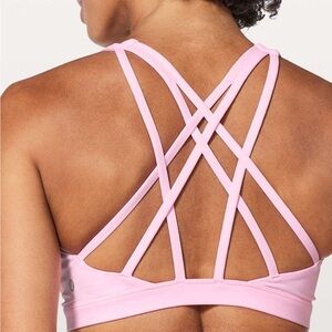 Lululemon Serene Sports Bra, Miami Pink, Size 6